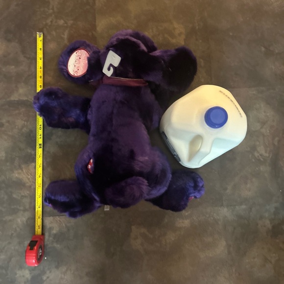 Dan Dee Puppy plush Royal Purple 20" with tags vintage Kmart My Valentine vtg - Picture 3 of 14